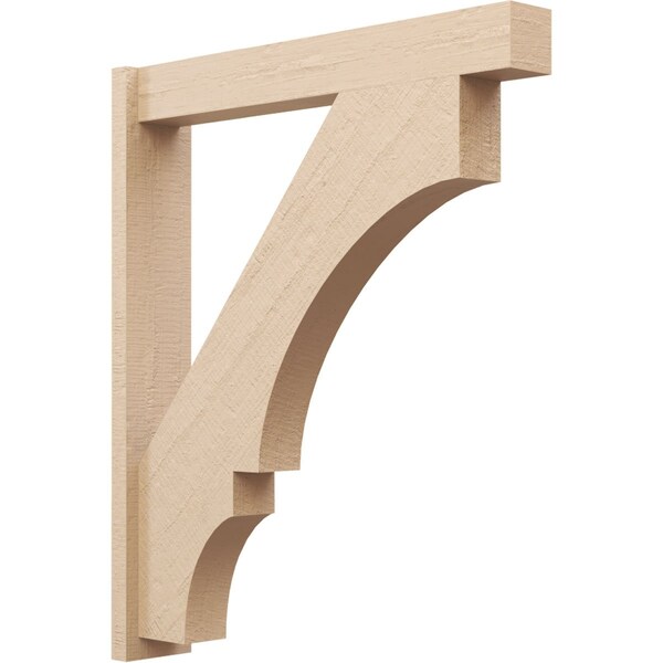 Ekena Millwork 5 1/2-in W x 32-in D x 38-in H Balboa Block Rough Cedar Woodgrain TimberThane Outlooker, Primed Tan OUTUR055X32X38BOA44RCPR - main